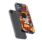lil spaceman back phone cover | glass case for iphone 16e