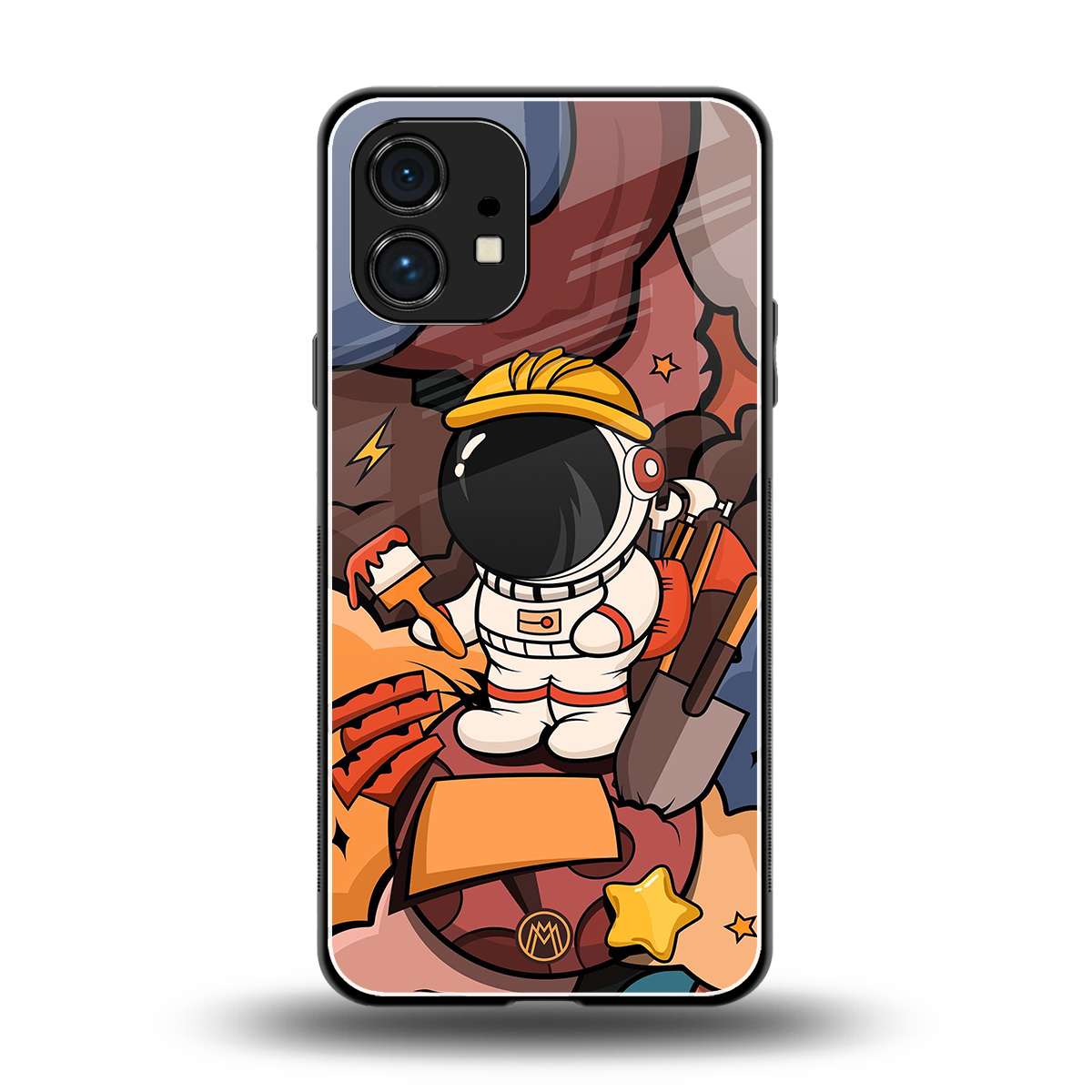 lil spaceman back phone cover | glass case for nothing phone 1