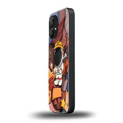lil spaceman back phone cover | glass case for nothing phone 1
