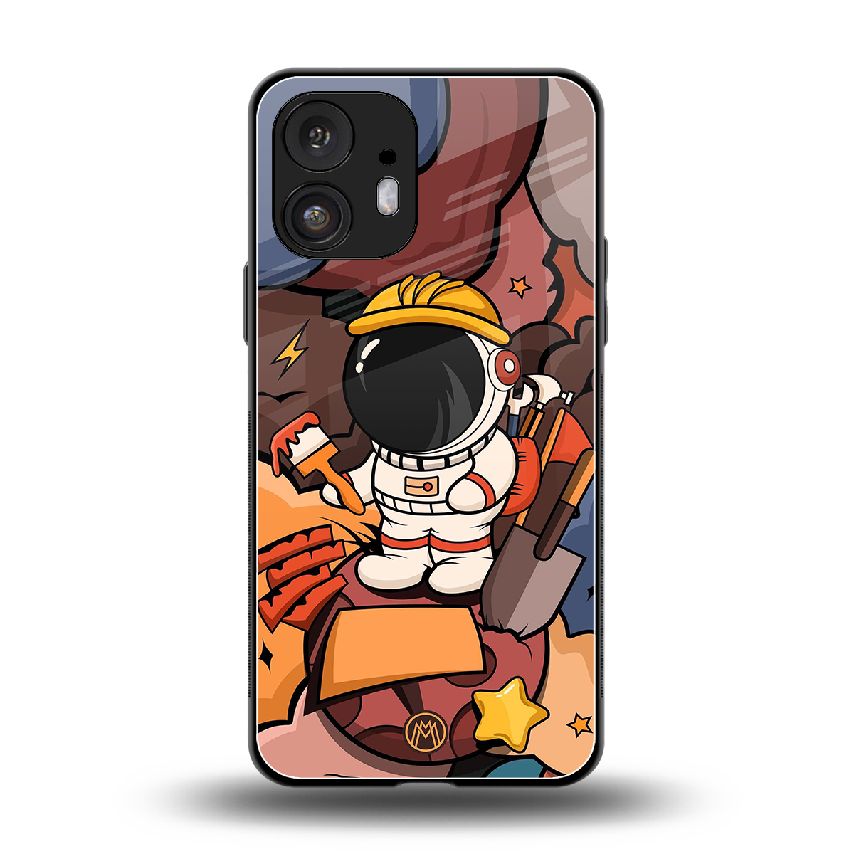 lil spaceman back phone cover | glass case for nothing phone 2