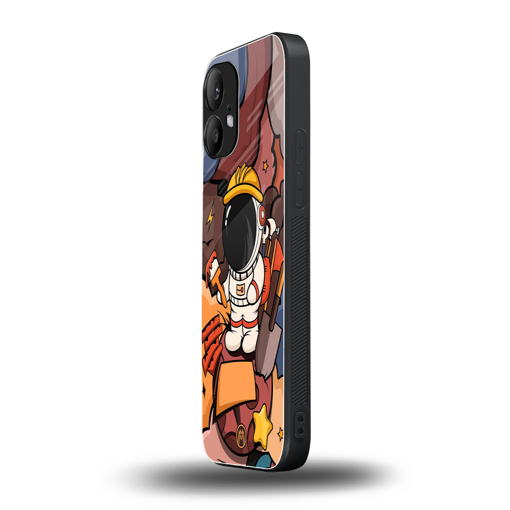 lil spaceman back phone cover | glass case for nothing phone 2