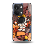 lil spaceman back phone cover | glass case for oneplus nord 3
