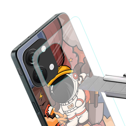 lil spaceman back phone cover | glass case for oneplus nord 3