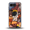 lil spaceman back phone cover | glass case for oneplus nord 4