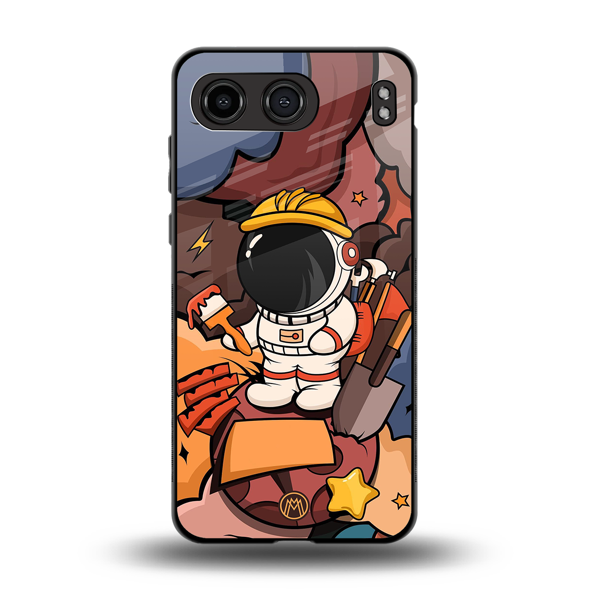 lil spaceman back phone cover | glass case for oneplus nord 4