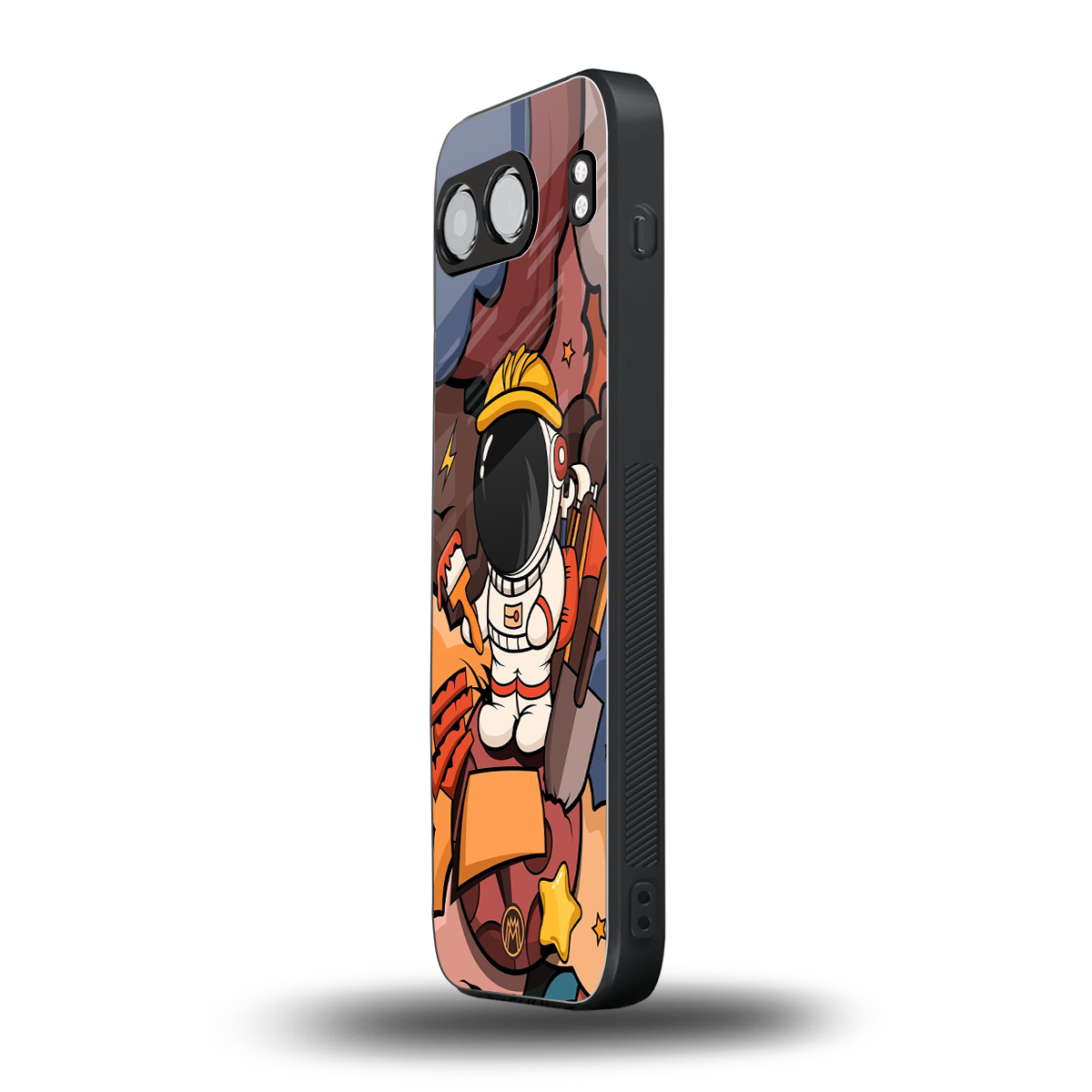 lil spaceman back phone cover | glass case for oneplus nord 4