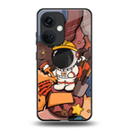 lil spaceman back phone cover | glass case for oneplus nord ce 3