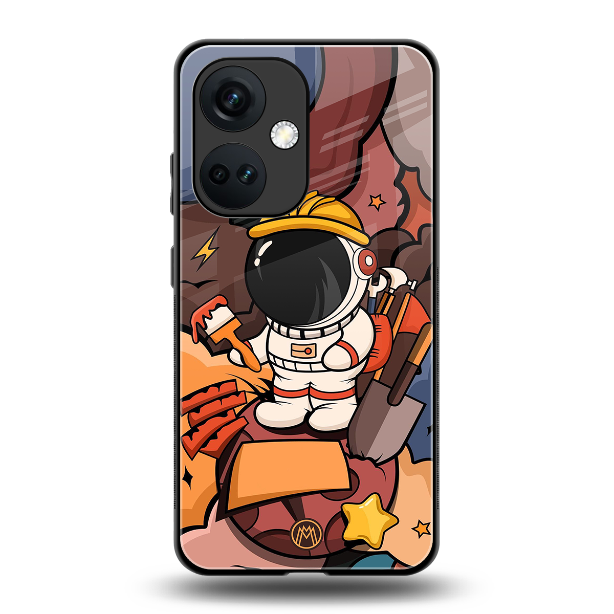lil spaceman back phone cover | glass case for oneplus nord ce 3