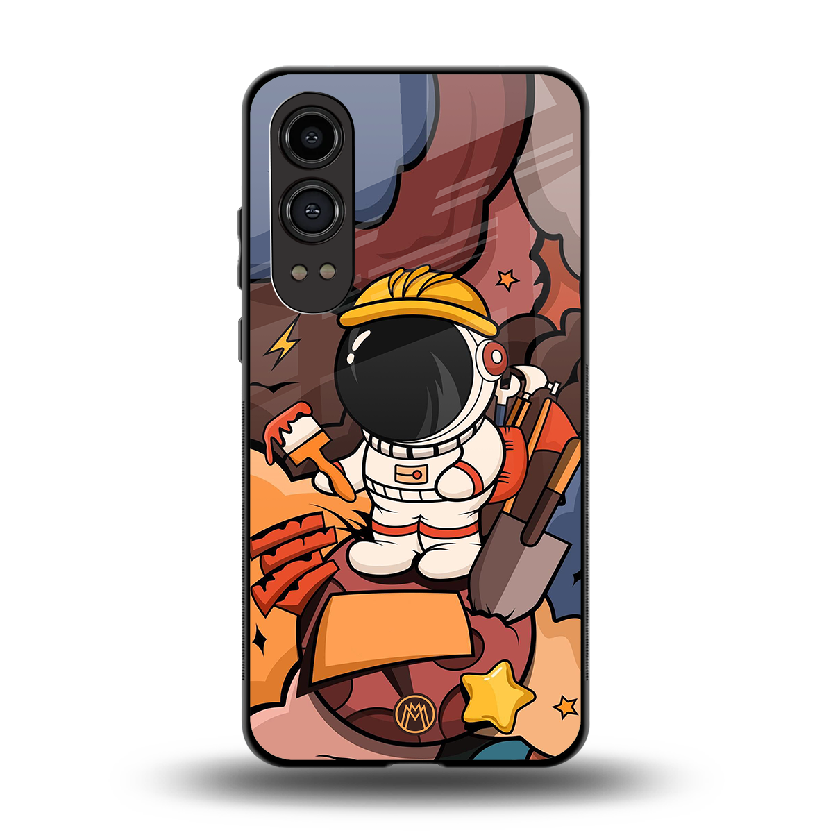 lil spaceman back phone cover | glass case for oneplus nord ce 4 lite