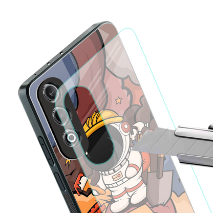lil spaceman back phone cover | glass case for oneplus nord ce 4