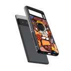 lil spaceman back phone cover | glass case for google pixel 6 pro