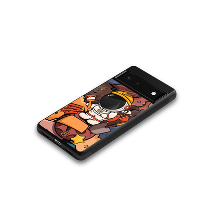 lil spaceman back phone cover | glass case for Google Pixel 6A