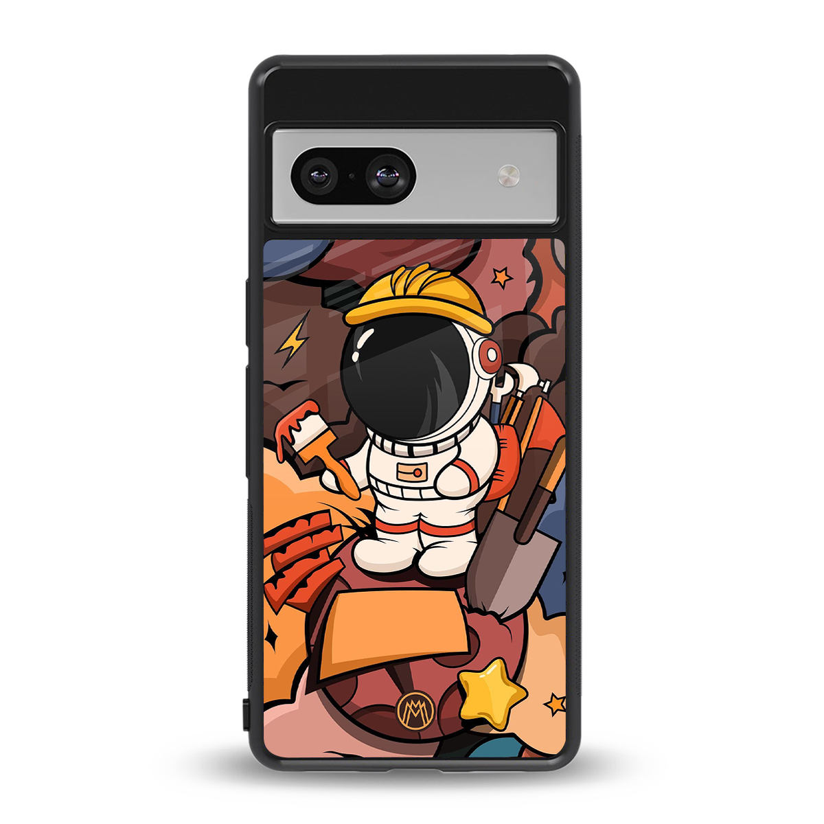 lil spaceman back phone cover | glass case for Google Pixel 7