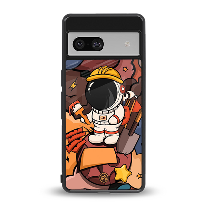 lil spaceman back phone cover | glass case for Google Pixel 7
