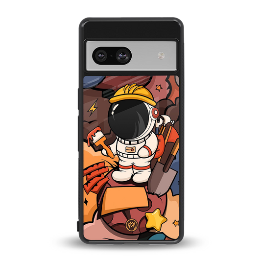 lil spaceman back phone cover | glass case for Google Pixel 7