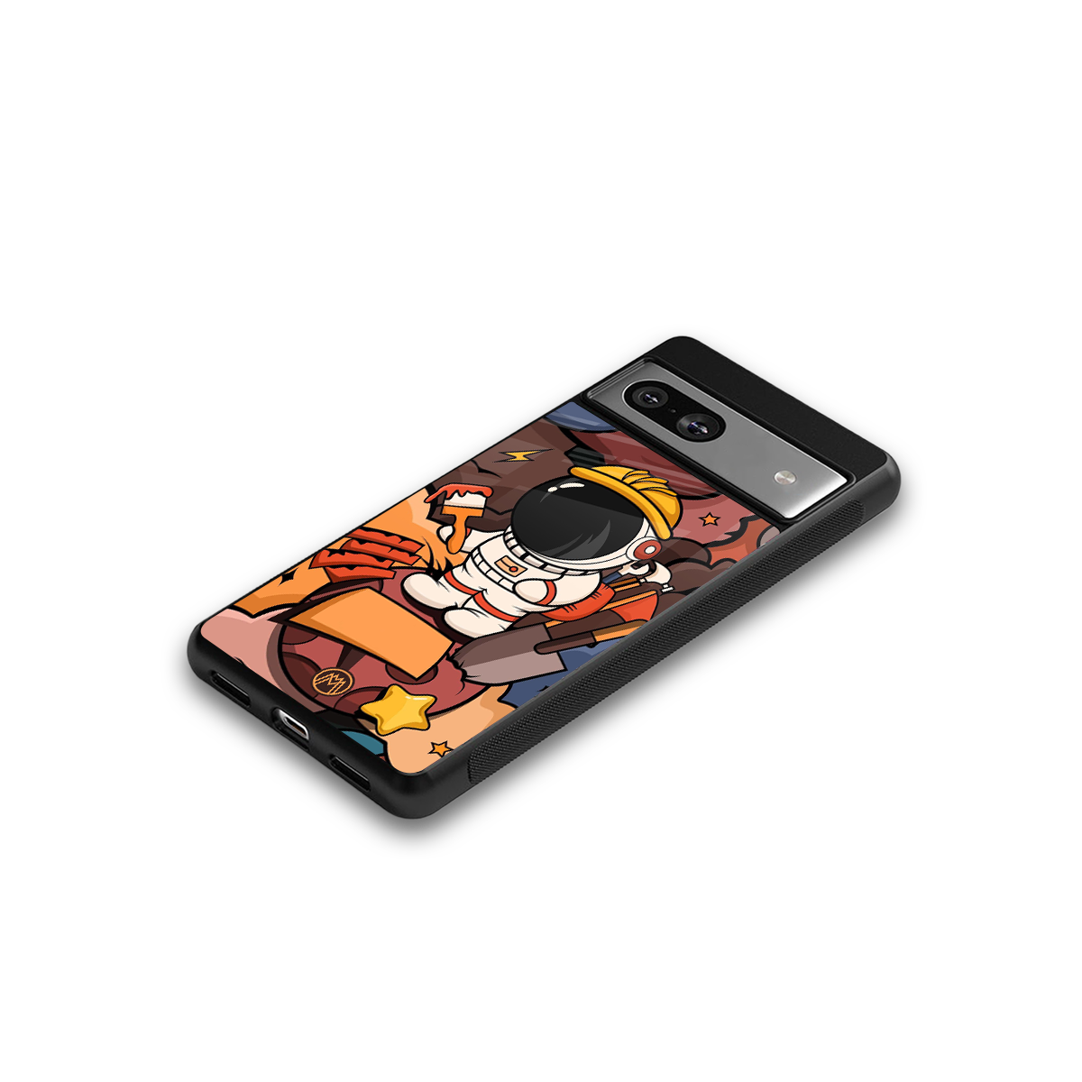 lil spaceman back phone cover | glass case for Google Pixel 7A