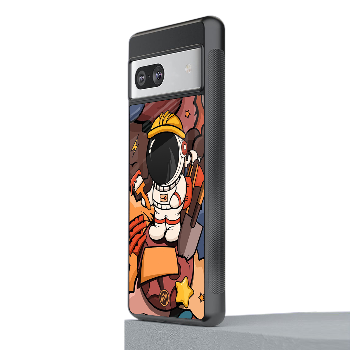 lil spaceman back phone cover | glass case for Google Pixel 7