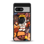 lil spaceman back phone cover | glass case for Google Pixel 8