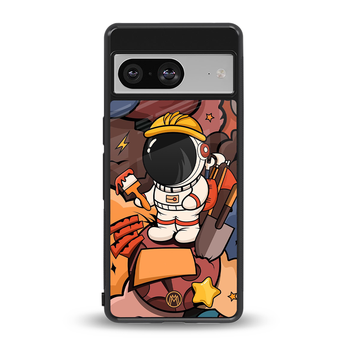 lil spaceman back phone cover | glass case for Google Pixel 8