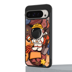 lil spaceman back phone cover | glass case for google pixel 9 pro
