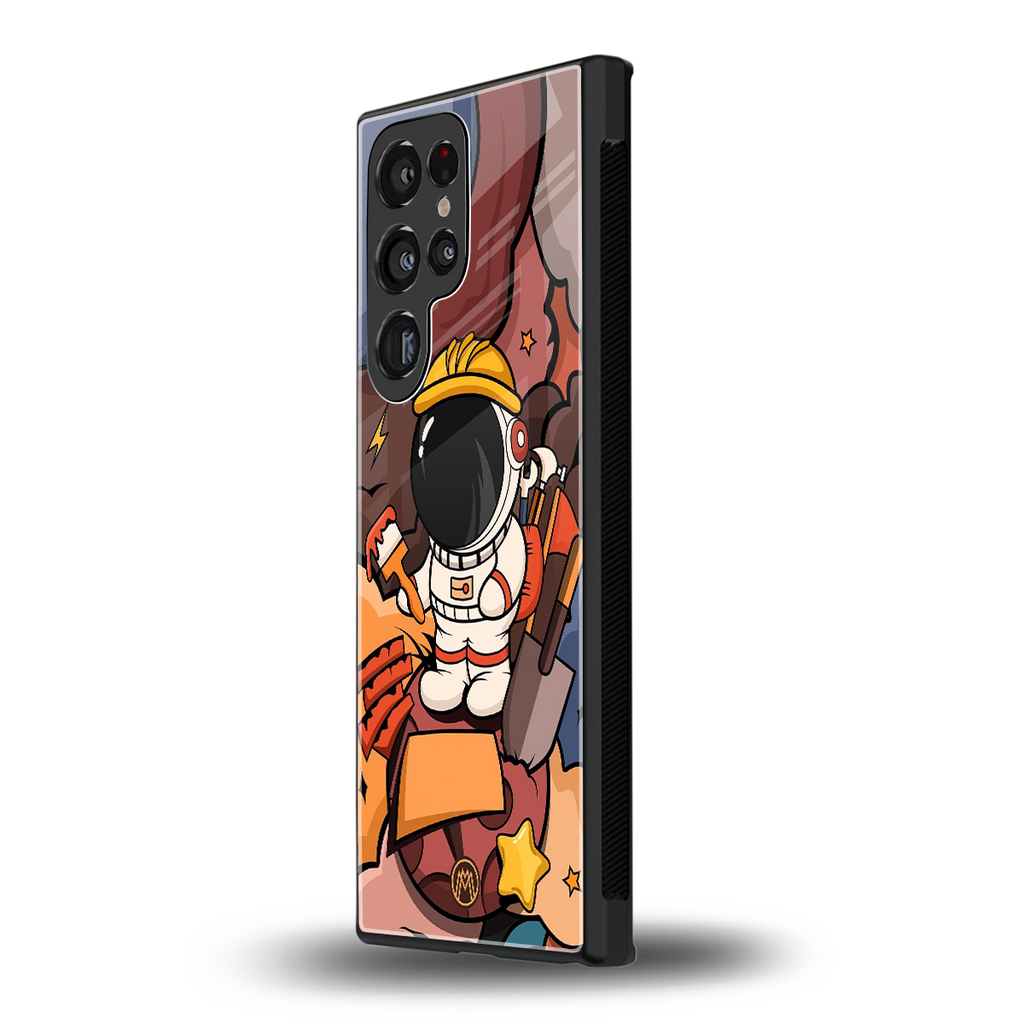 lil spaceman back phone cover | glass case for samsung galaxy s23 ultra