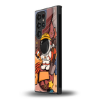 lil spaceman back phone cover | glass case for samsung galaxy s23 ultra