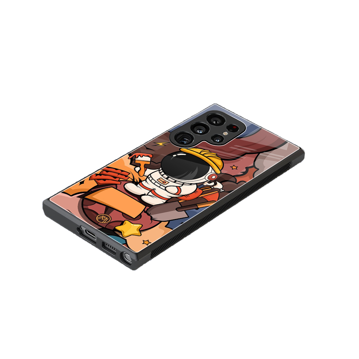 lil spaceman back phone cover | glass case for samsung galaxy s23 ultra