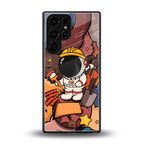 lil spaceman back phone cover | glass case for samsung galaxy s25 ultra