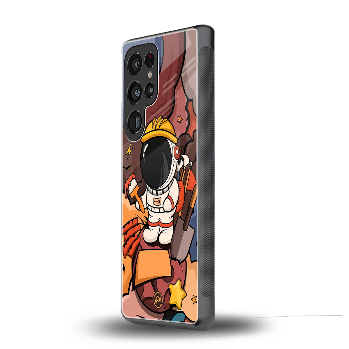 lil spaceman back phone cover | glass case for samsung galaxy s25 ultra