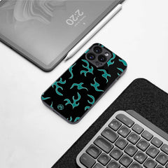 Lil Blue Flames Phone Cover | Glass Case