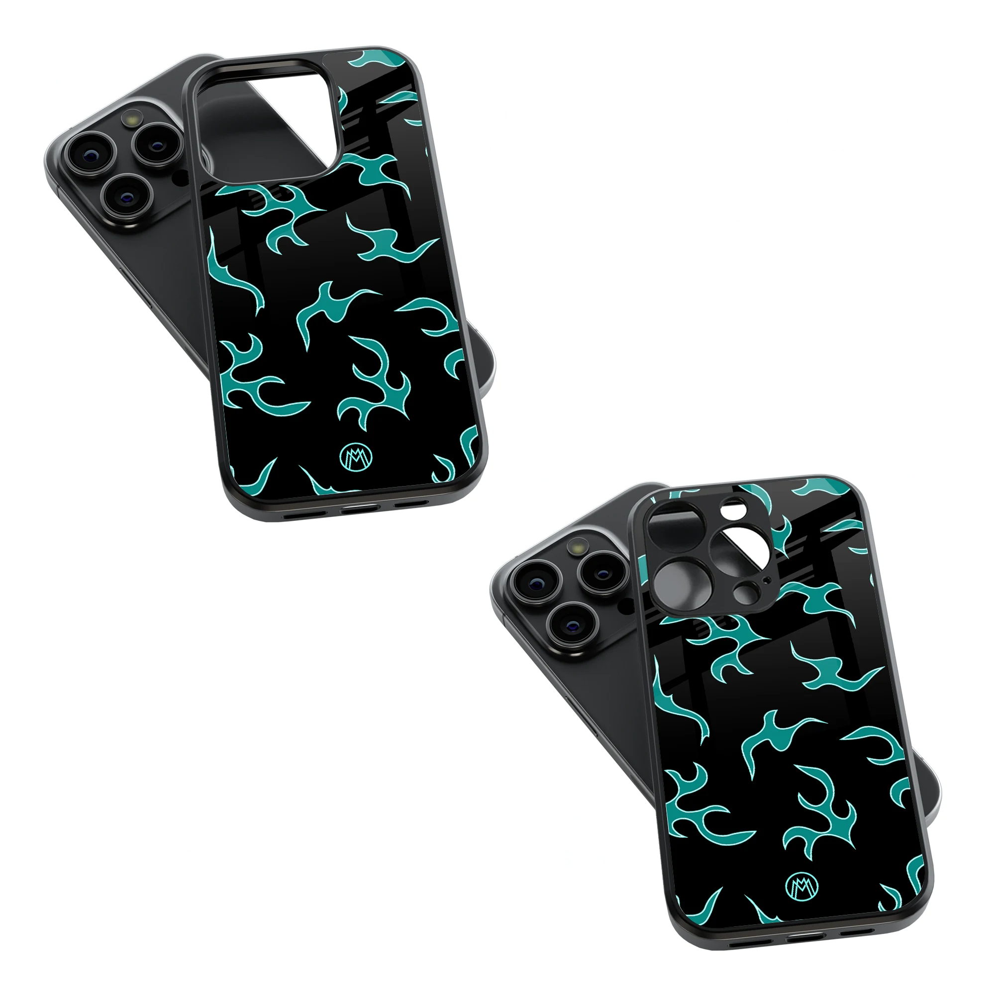 Trendy Glass Back Mobile Case for iPhone, Samsung, Redmi, OnePlus, Google Pixel, Motorola