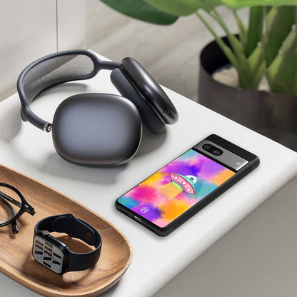 lil colourful alien back phone cover | glass case for iphone 14