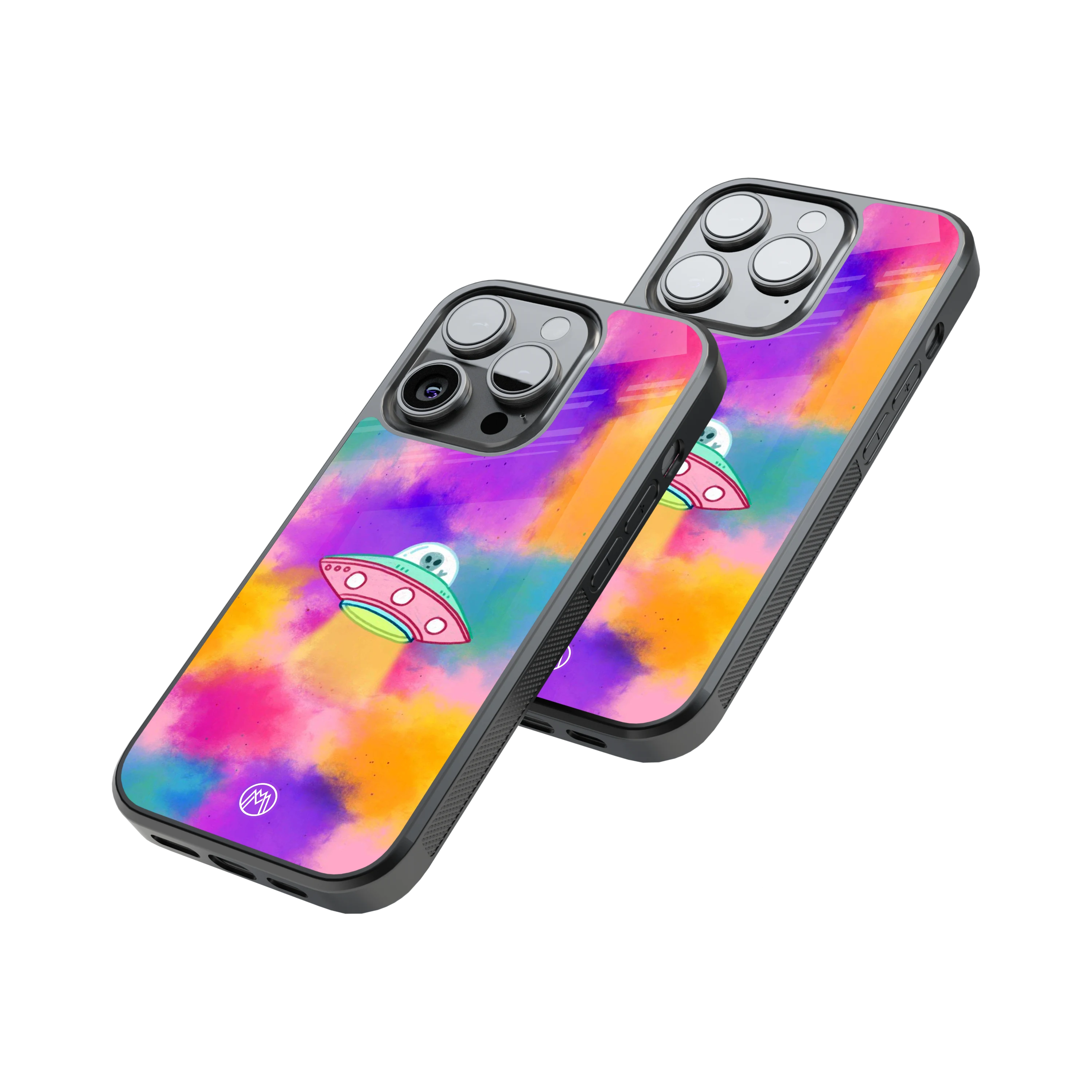 Protective Glass Back Phone Case Compatible with iPhone, Samsung, OnePlus, Pixel & More