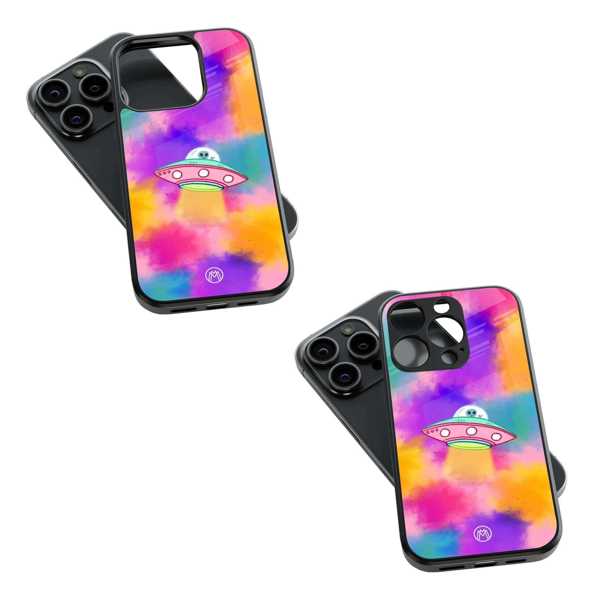 Trendy Glass Back Mobile Case for iPhone, Samsung, Redmi, OnePlus, Google Pixel, Motorola