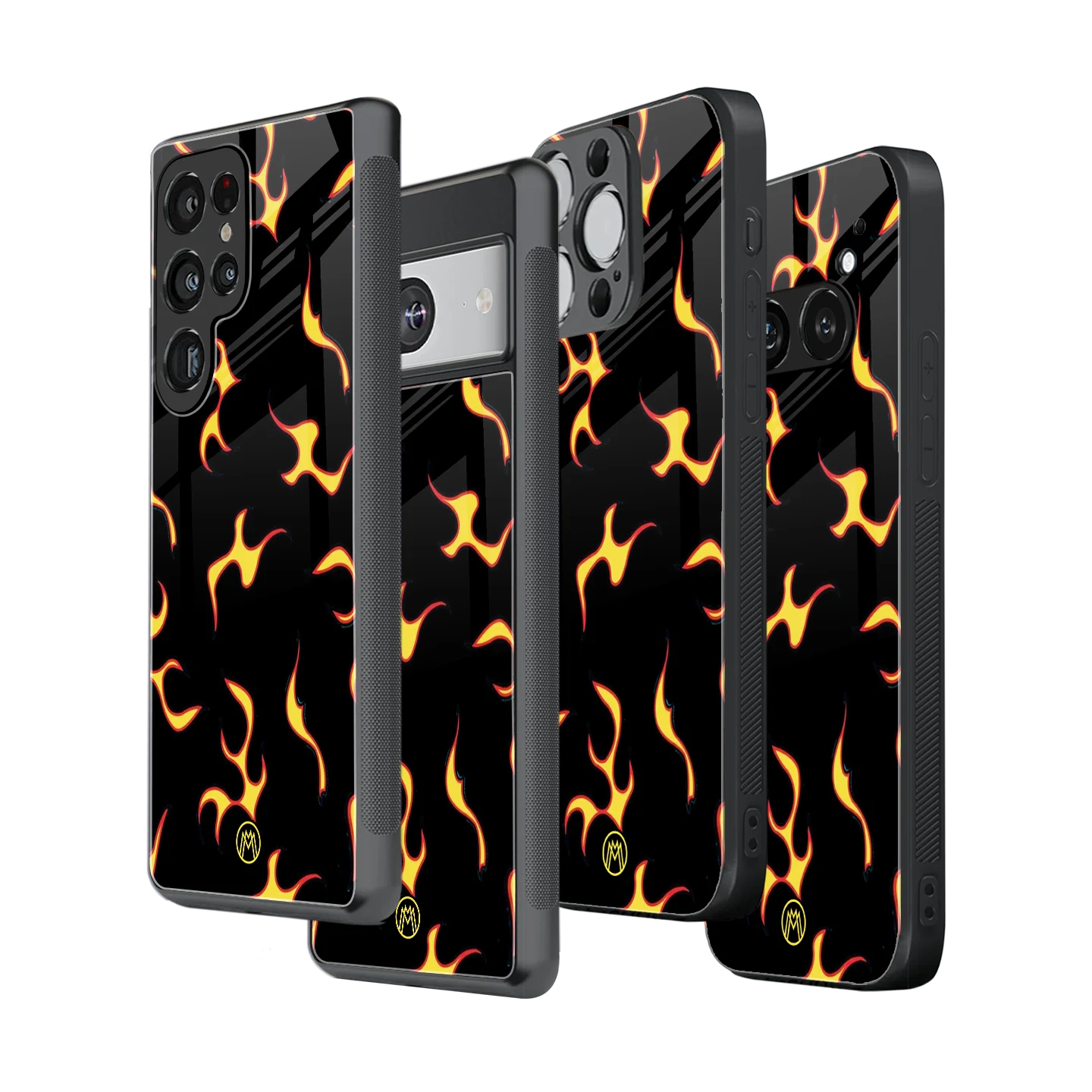 Stylish Glass Back Case for All Smartphones – iPhone, Samsung, OnePlus, Pixel, Redmi, Oppo, Vivo, Motorola