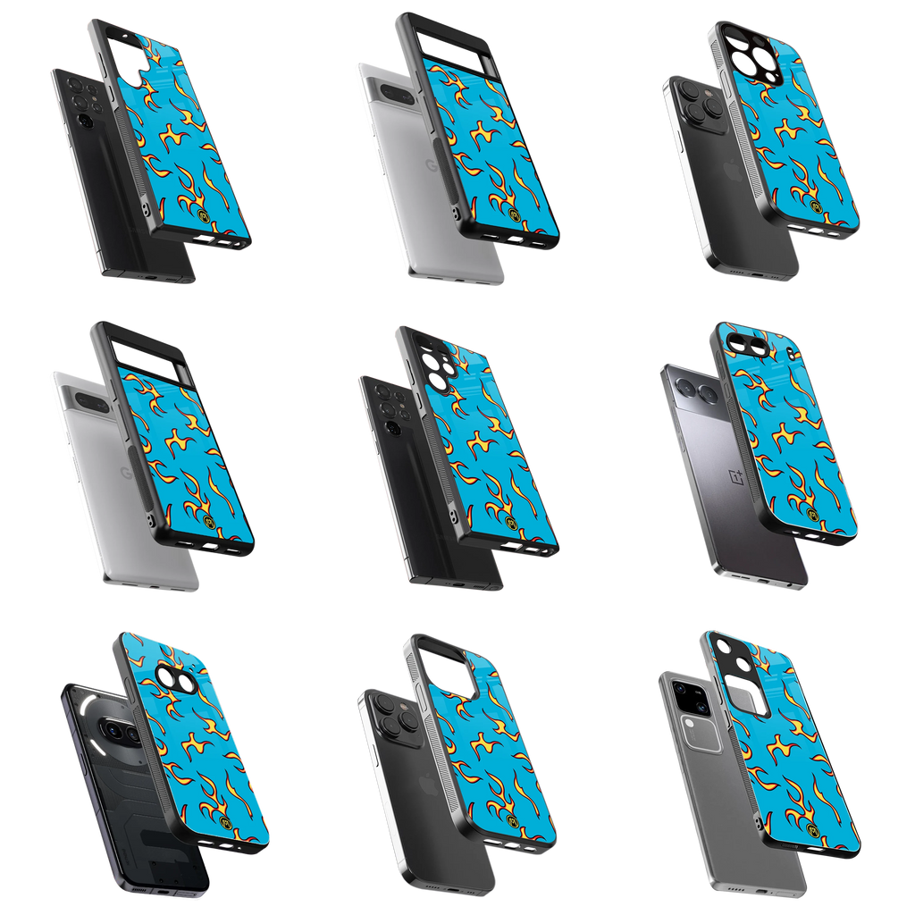 Durable Glass Back Mobile Case for iPhone, Samsung, OnePlus, Google Pixel, Redmi, Vivo, Oppo