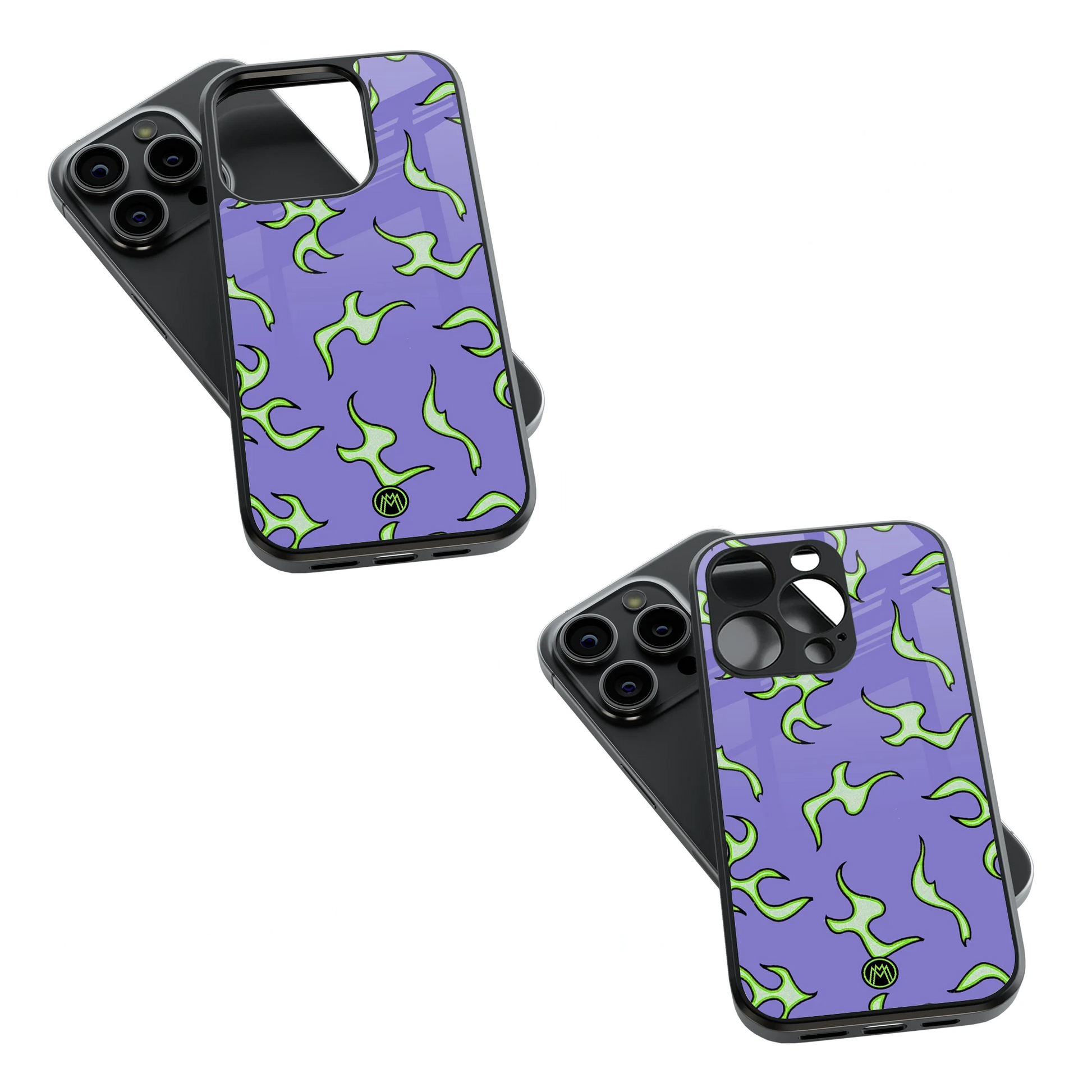 Trendy Glass Back Mobile Case for iPhone, Samsung, Redmi, OnePlus, Google Pixel, Motorola