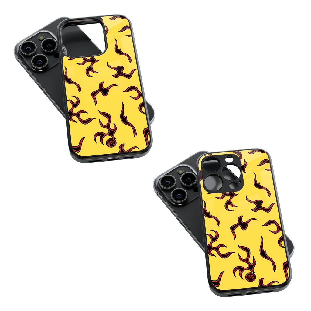 Trendy Glass Back Mobile Case for iPhone, Samsung, Redmi, OnePlus, Google Pixel, Motorola