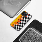 lil flames wild mode back phone cover | glass case for samsung galaxy s24