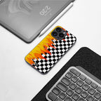 lil flames wild mode back phone cover | glass case for google pixel 8 pro