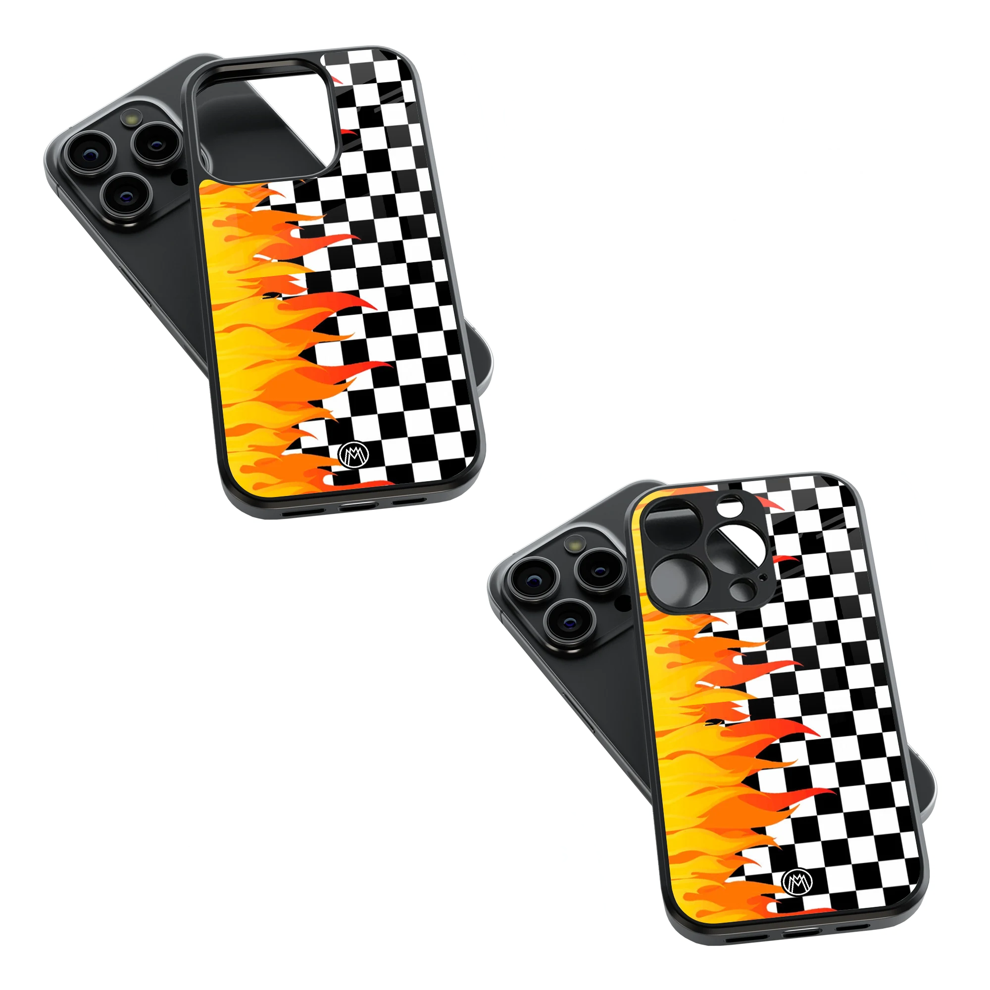 Trendy Glass Back Mobile Case for iPhone, Samsung, Redmi, OnePlus, Google Pixel, Motorola