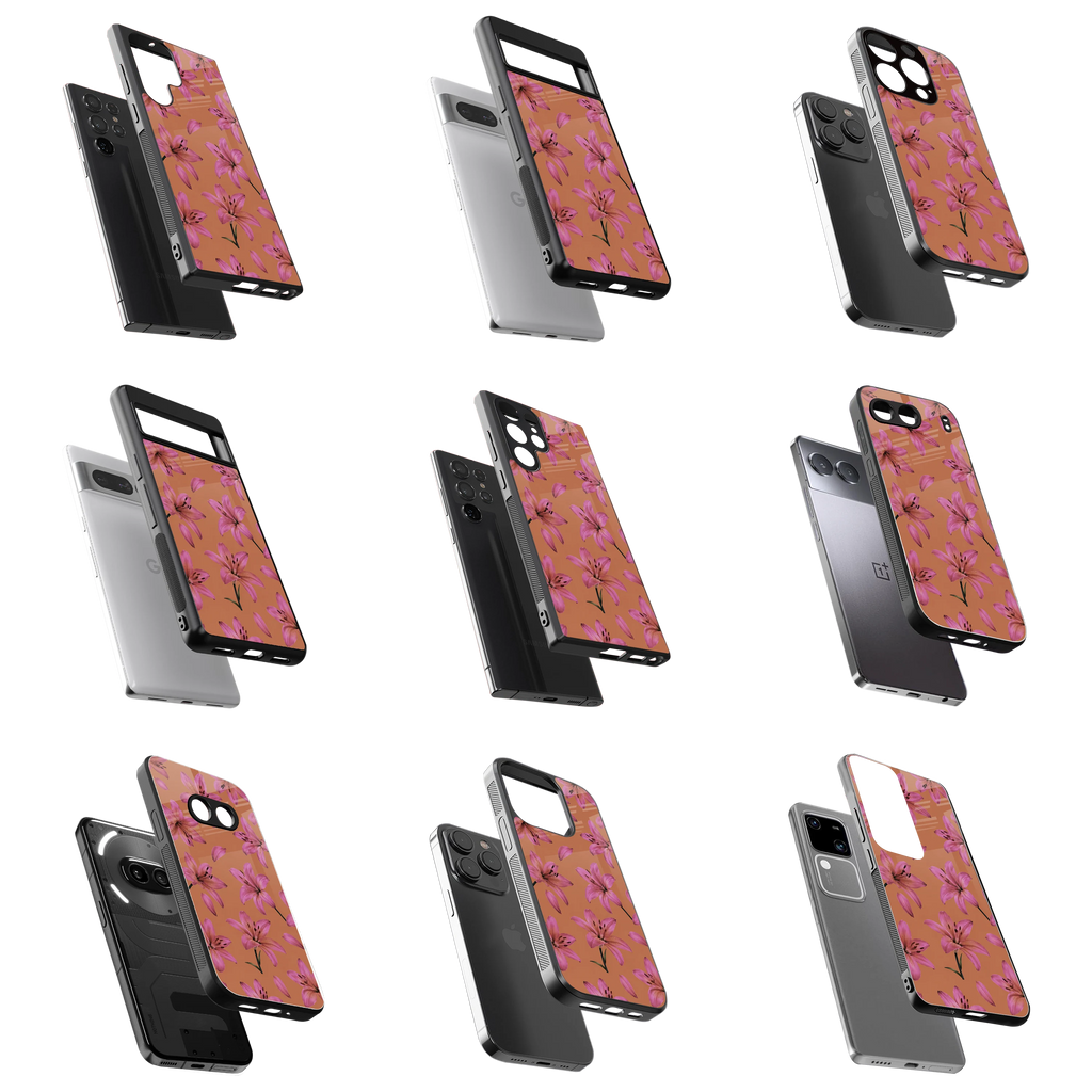 Durable Glass Back Mobile Case for iPhone, Samsung, OnePlus, Google Pixel, Redmi, Vivo, Oppo
