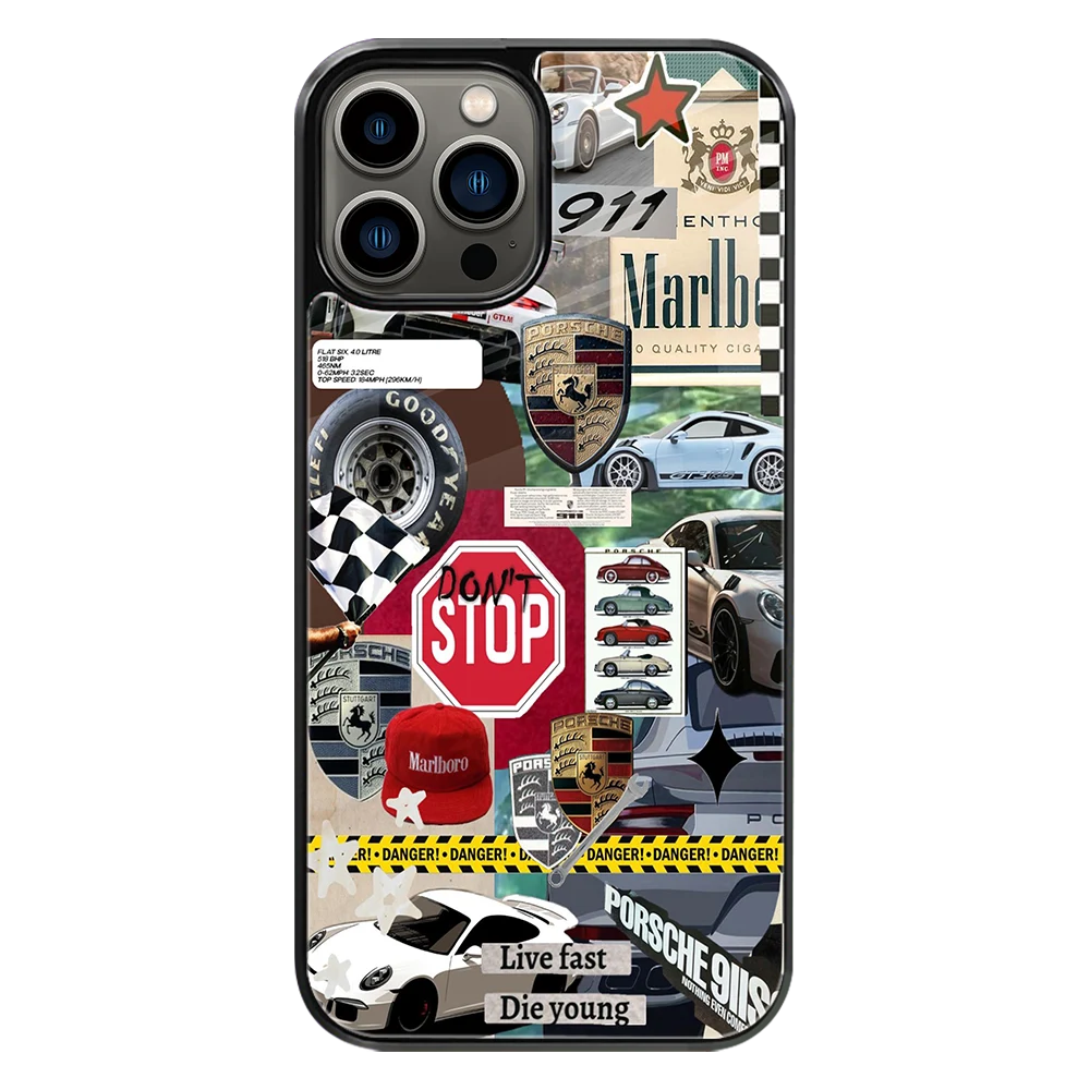 Premium Glass Back Mobile Phone Cover for iPhone, Samsung, OnePlus, Google Pixel, Redmi, Oppo, Vivo & Realme