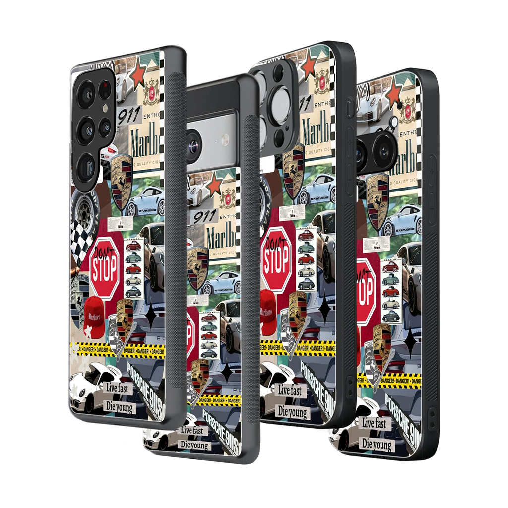 Stylish Glass Back Case for All Smartphones iPhone, Samsung, OnePlus, Pixel, Redmi, Oppo, Vivo, Motorola