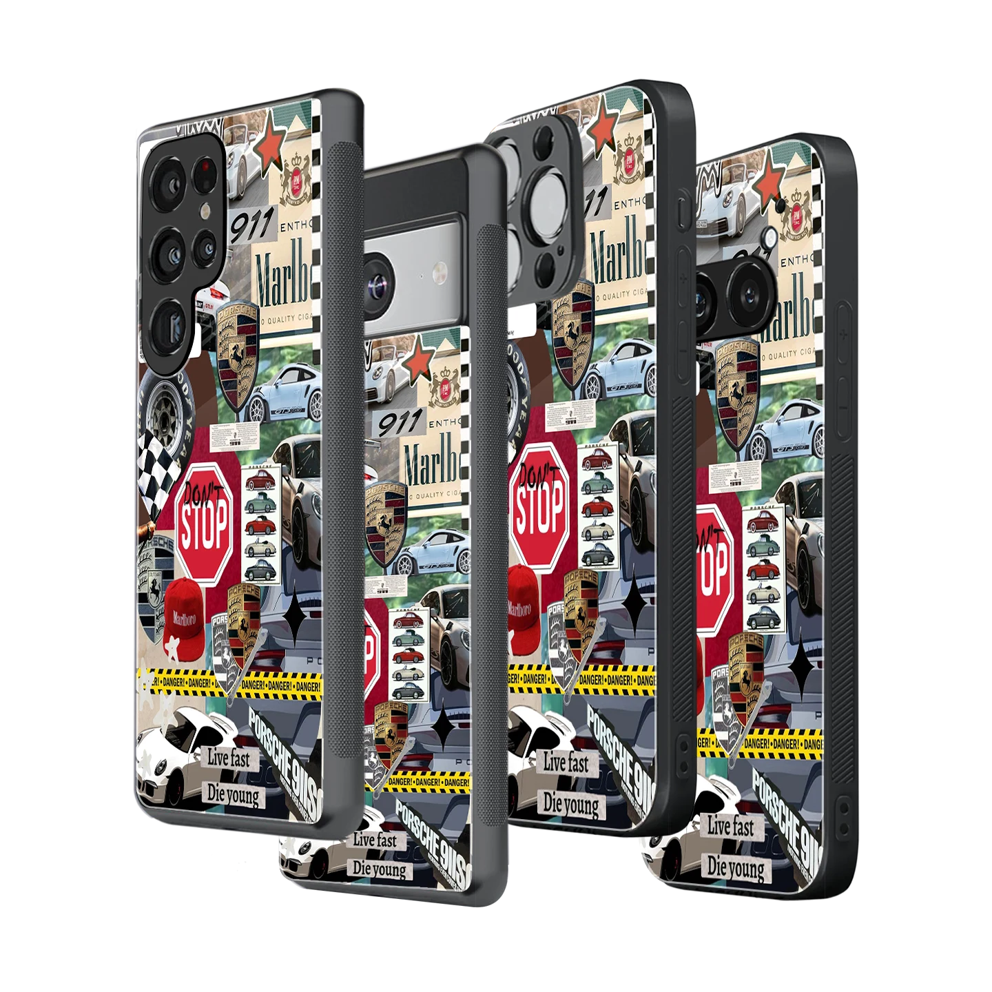 Stylish Glass Back Case for All Smartphones iPhone, Samsung, OnePlus, Pixel, Redmi, Oppo, Vivo, Motorola