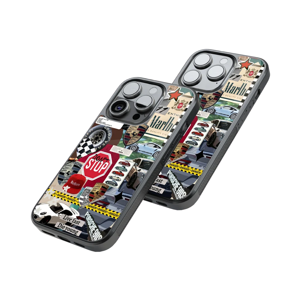 Protective Glass Back Phone Case Compatible with iPhone, Samsung, OnePlus, Pixel & More
