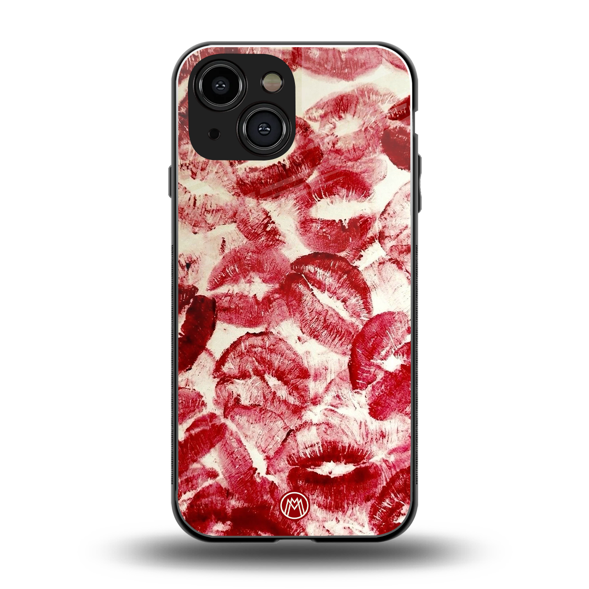 lip glam back phone cover | glass case for iphone 13 mini