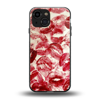 lip glam back phone cover | glass case for iphone 13 mini