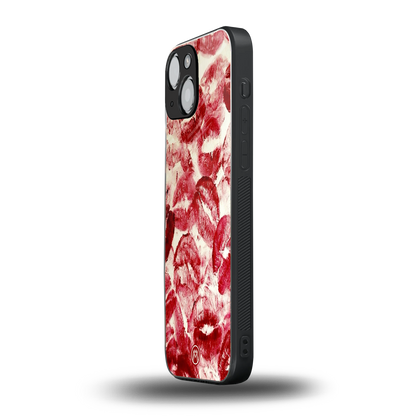 lip glam back phone cover | glass case for iphone 13 mini
