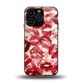 lip glam back phone cover | glass case for iphone 13 pro